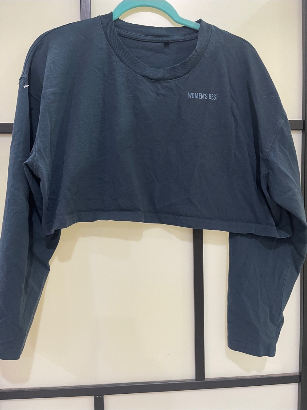 Women's Best Cropped Long-Sleeve Top - Deep Teal